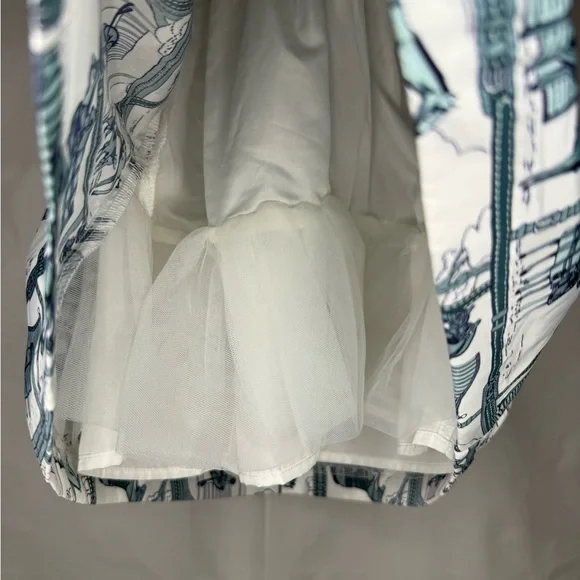 NWT Janie & Jack Horse Stable Print Dress Size 4 - Picture 6 of 9